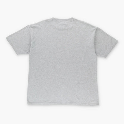 Vintage NIKE Swoosh Spell Out Logo Grey & Blue T-Shirt (XL)