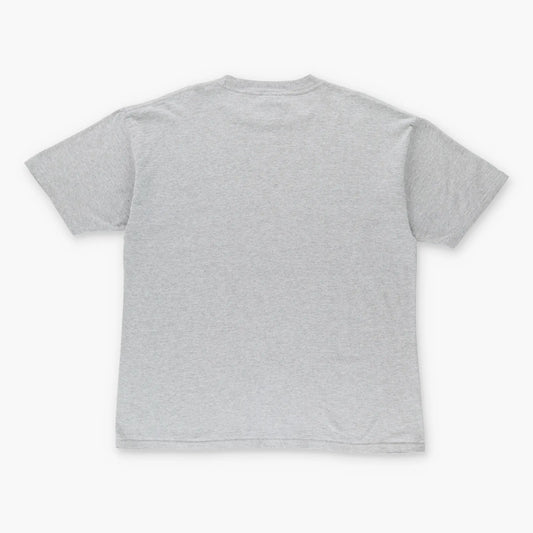 Vintage NIKE Swoosh Spell Out Logo Grey & Blue T-Shirt (XL)