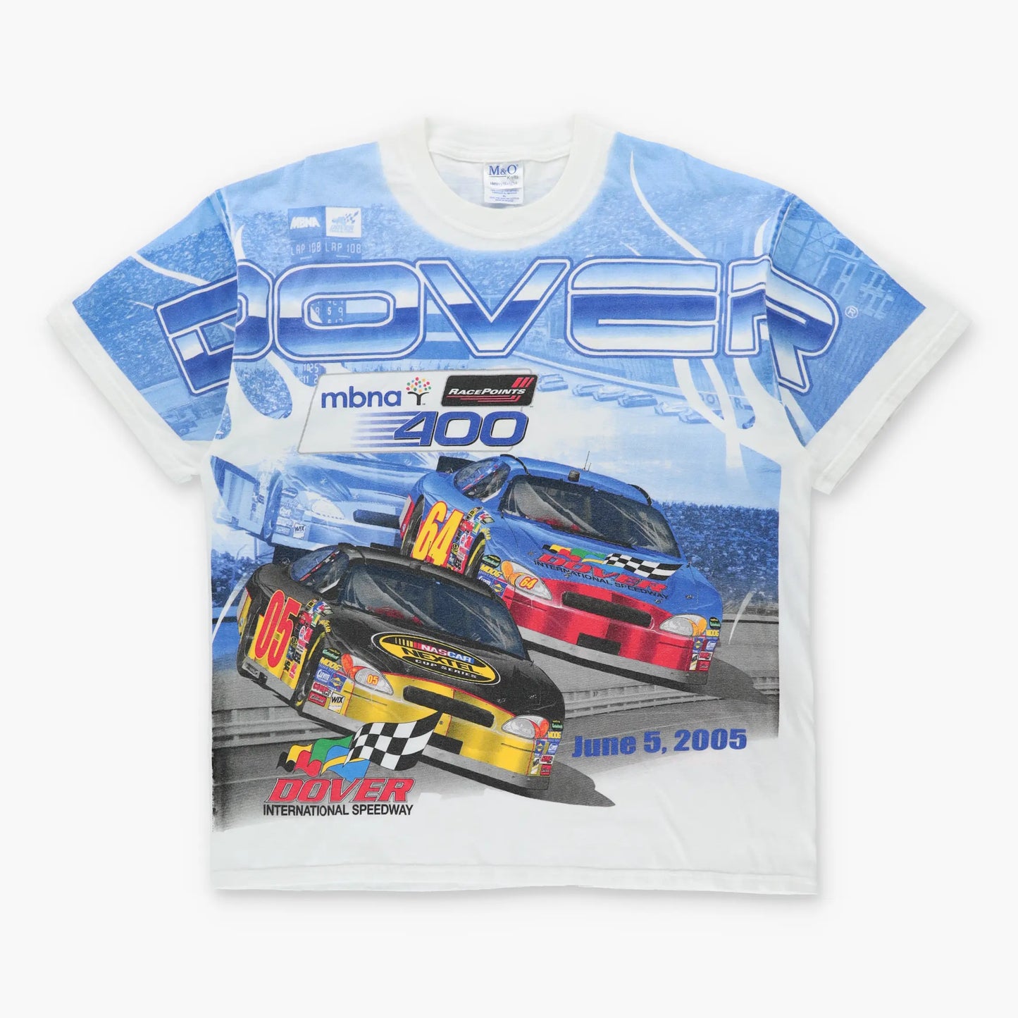 Vintage 2005 Dover "The Monster Mile" NASCAR All Over Print T-Shirt (XL)