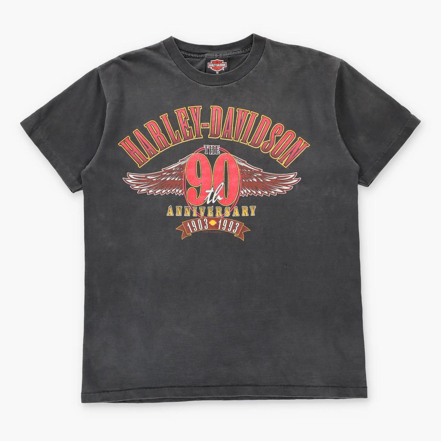 Vintage 1992 HARLEY DAVIDSON "The 90th Anniversary" Single Stitch T-Shirt USA Made (M)