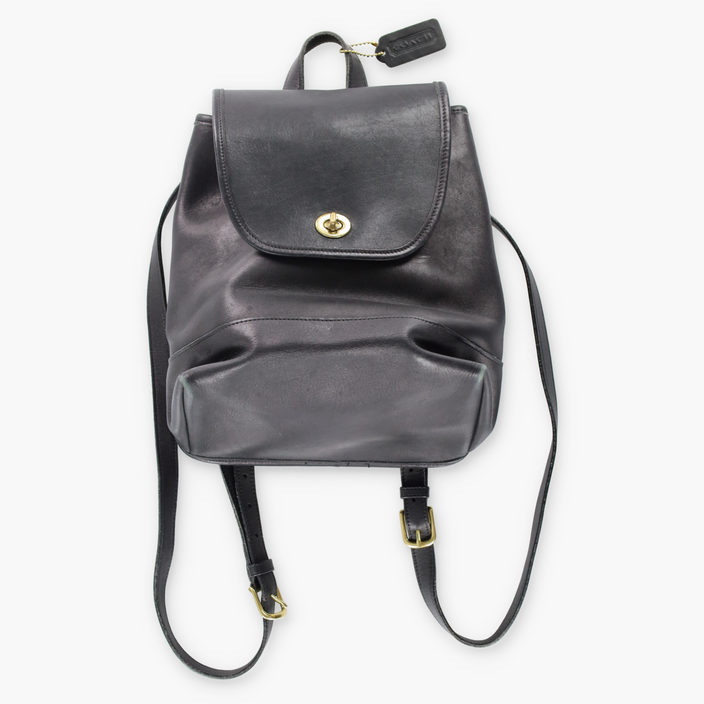 coach backpack 9791 COACH 9791 Black Leather Backpack