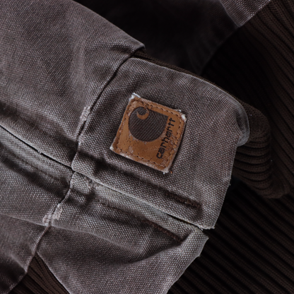 CARTHARTT J14 CHT 'Santa Fe' Brown Canvas Corduroy Collar Jacket (XL)
