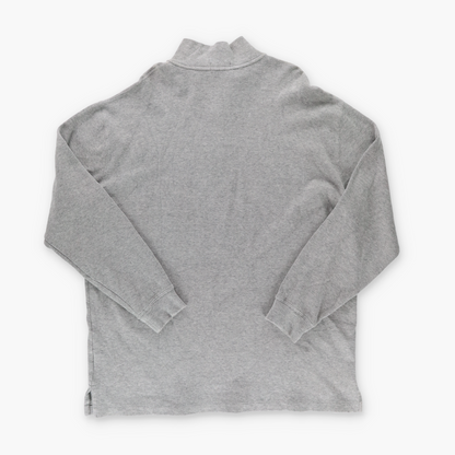 RALPH LAUREN POLO Grey Quarter Zip Pull Over Sweater (XXL Tall)