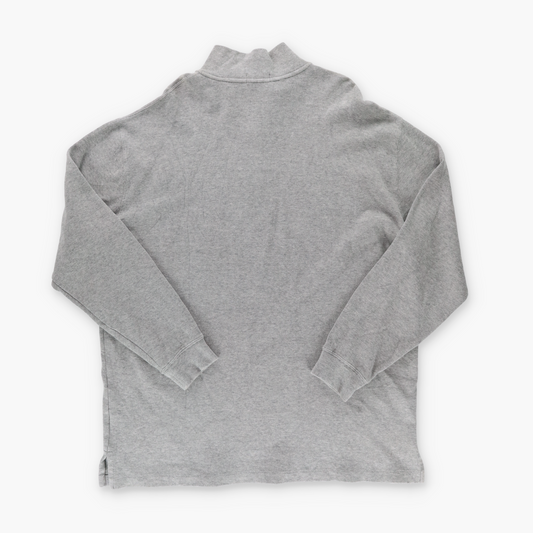 RALPH LAUREN POLO Grey Quarter Zip Pull Over Sweater (XXL Tall)