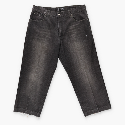 SOUTH POLE Y2K Embroidered Distressed Grunge Black Faded Jeans (40)