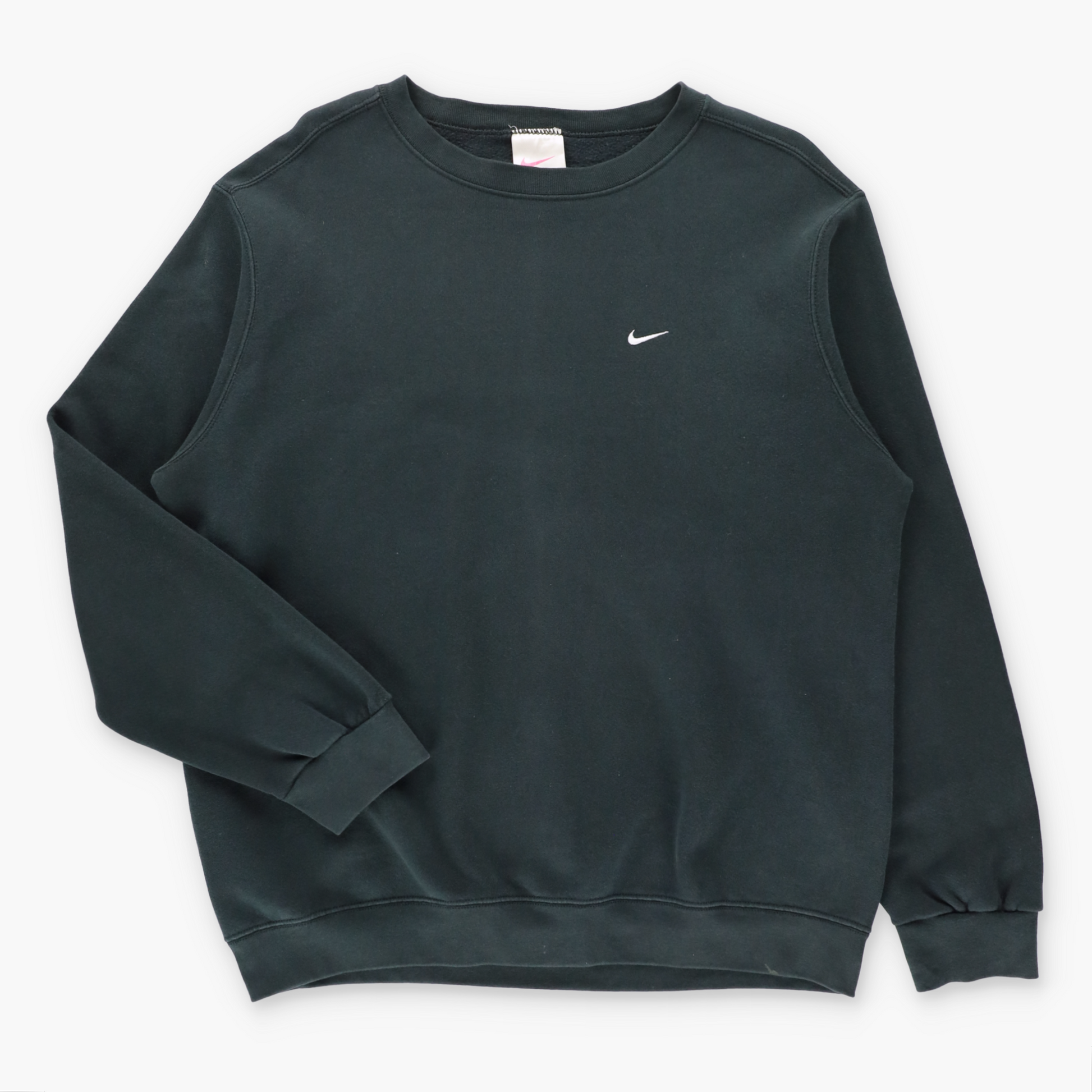 Vintage NIKE Black & White Embroidered Swoosh USA Made Classic Sweatshirt (L) ***COCO Vintage Sole Melbourne