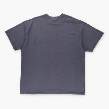 NIKE 90s Embroidered Swoosh Logo Grey & Silver Tee (XXL) - Vintage Sole Melbourne