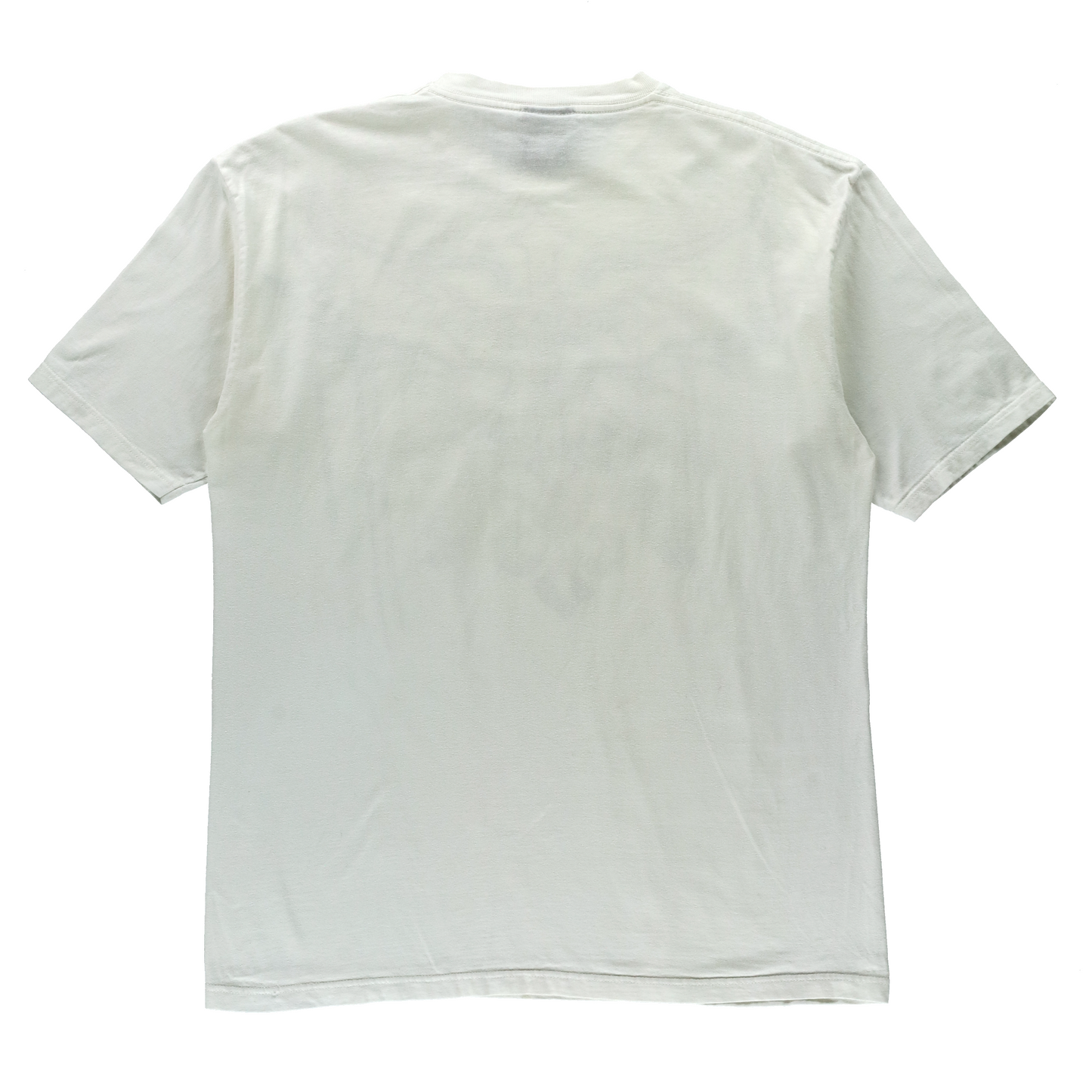 NOT OF THIS WORLD Bible Verses & Cross Graphic White Y2K Style T-Shirt (M-L)