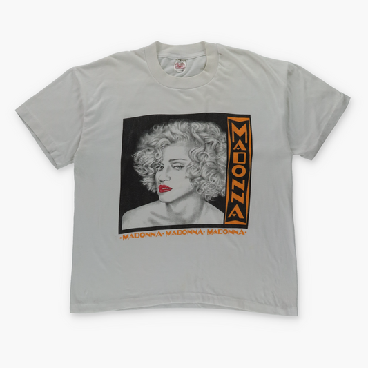 Madonna 'I'm Breathless' Single Stitch NEWSTAR CALIFORNIA White T-Shirt (L-XL)