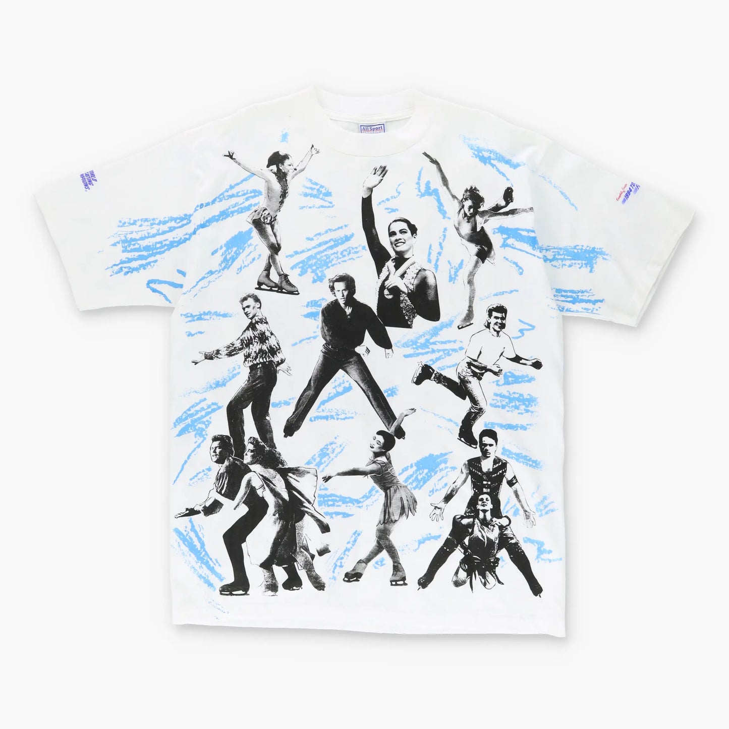 1994 Figure Skating Champions AOP USA Made All Over Print T-Shirt (XL) Vintage Sole Melbourne