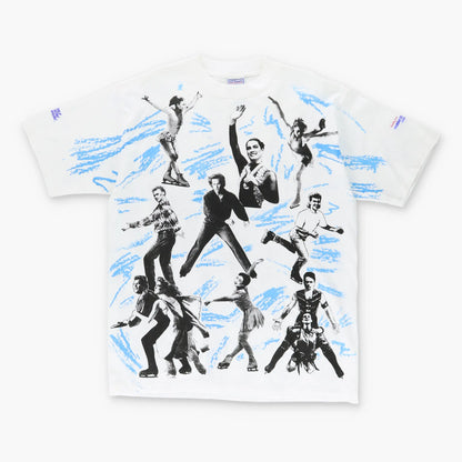 1994 Figure Skating Champions AOP USA Made All Over Print T-Shirt (XL) Vintage Sole Melbourne