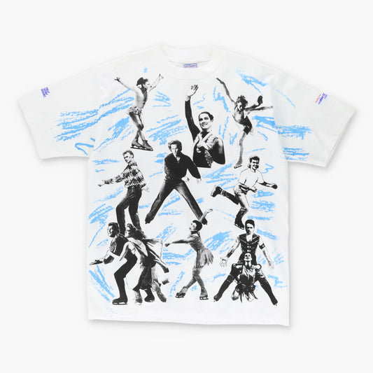 1994 Figure Skating Champions AOP USA Made All Over Print T-Shirt (XL) Vintage Sole Melbourne