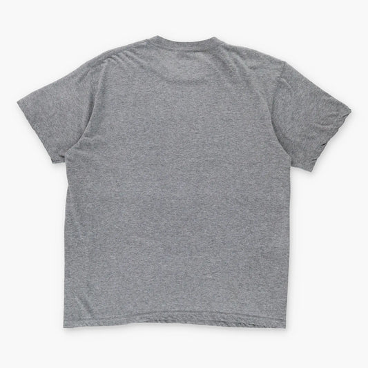 NIKE Dynamic Stripe Embroidered Swoosh Logo Dark Grey T-Shirt (XL) Vintage Sole Melbourne