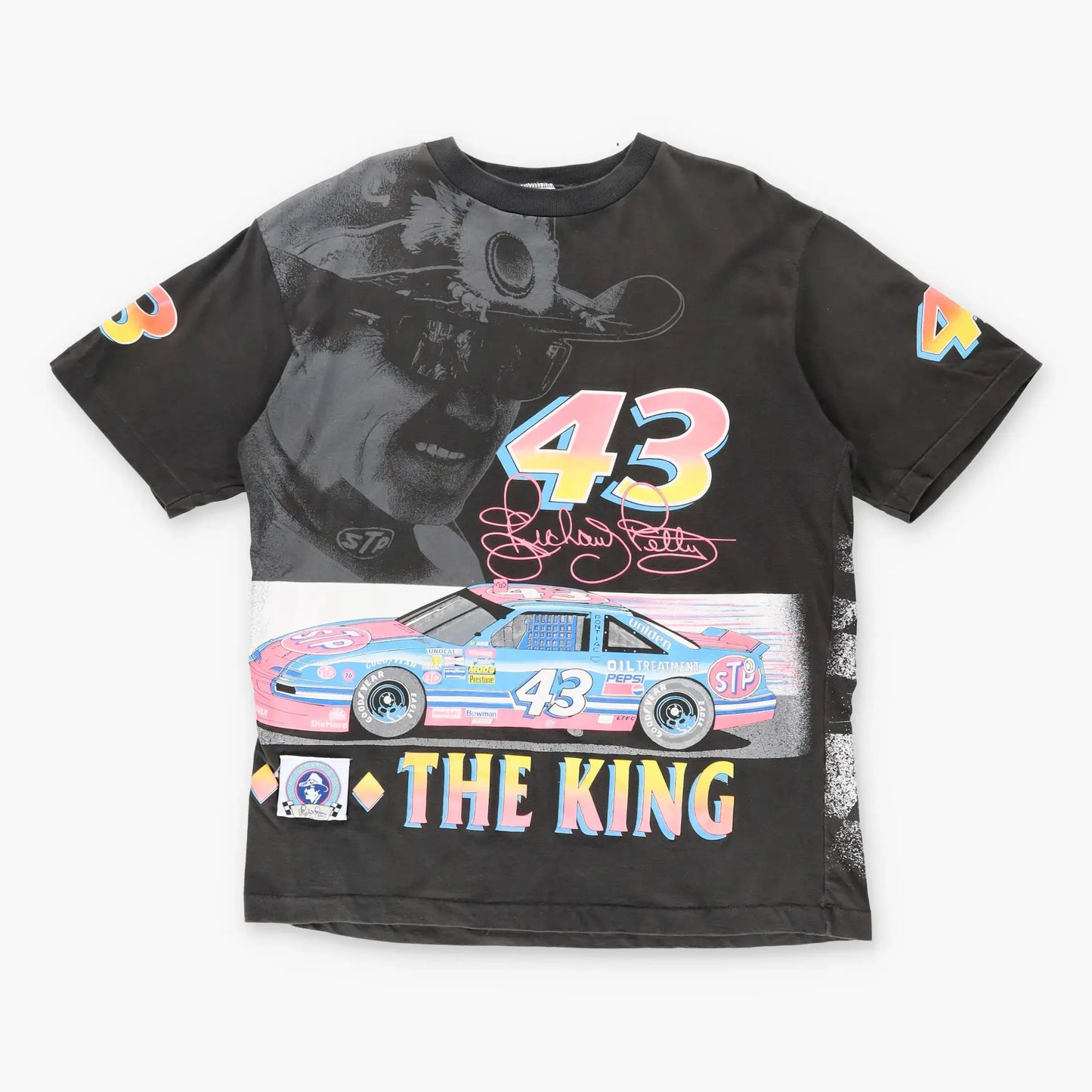 1992 NASCAR Richard Petty #43 The King Chess All Over T-Shirt (XL) Vintage Sole Melbourne