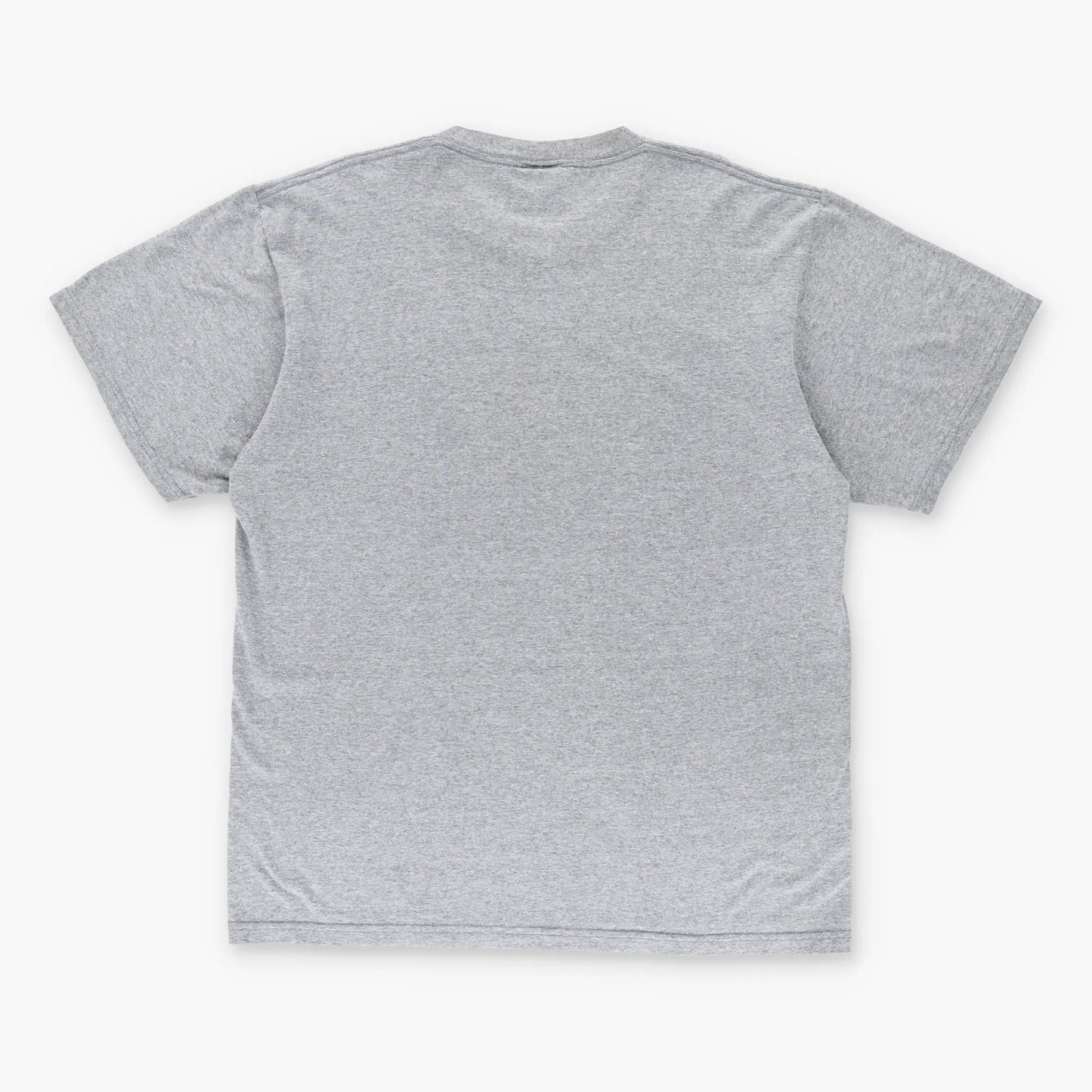 NIKE 3D Orange Swoosh Logo USA Made Grey T-Shirt  (L) Vintage Sole Melbourne