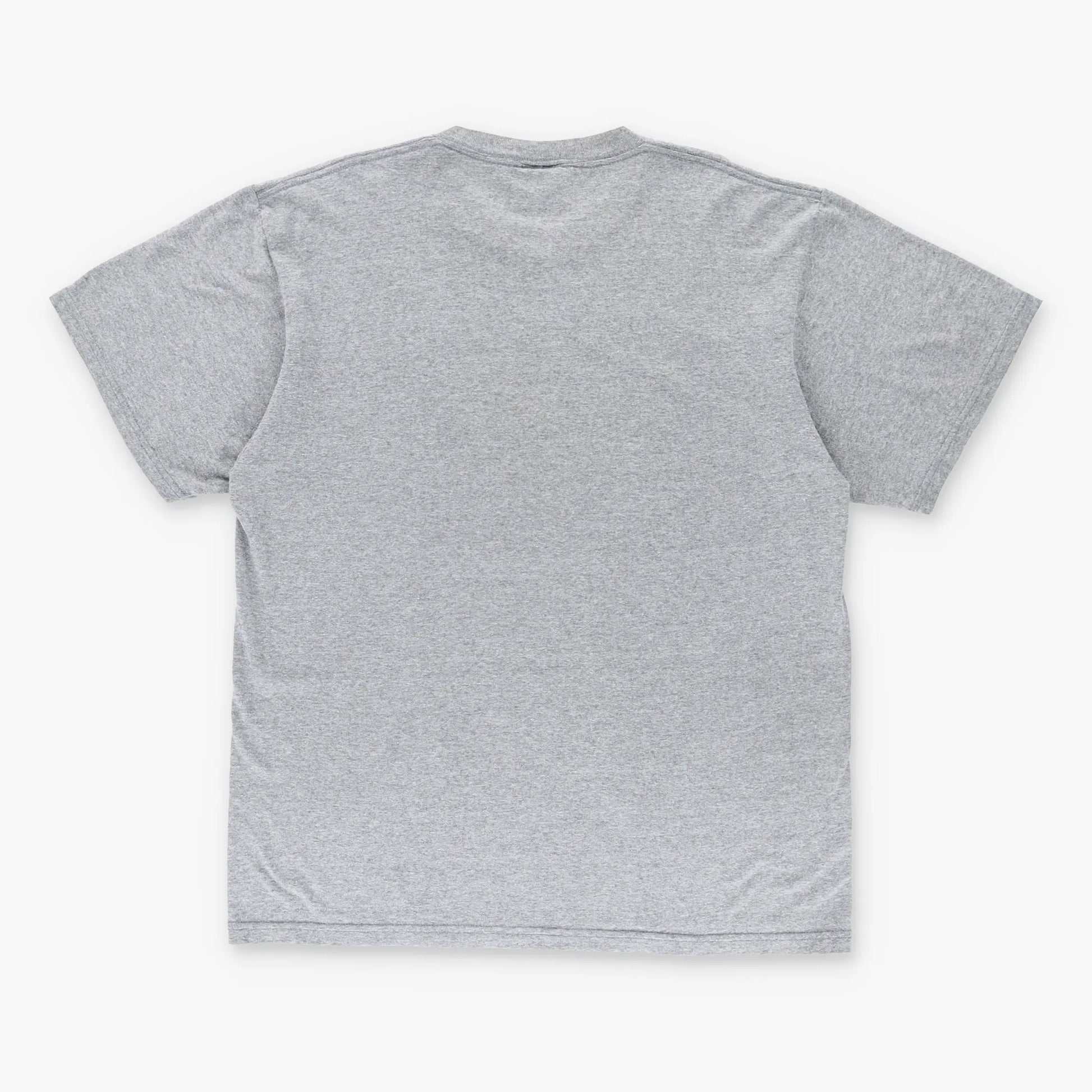 NIKE 3D Orange Swoosh Logo USA Made Grey T-Shirt  (L) Vintage Sole Melbourne