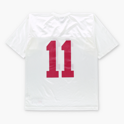 NIKE Team #11 White Mesh College Football Jersey (M-L) Vintage Sole Melbourne