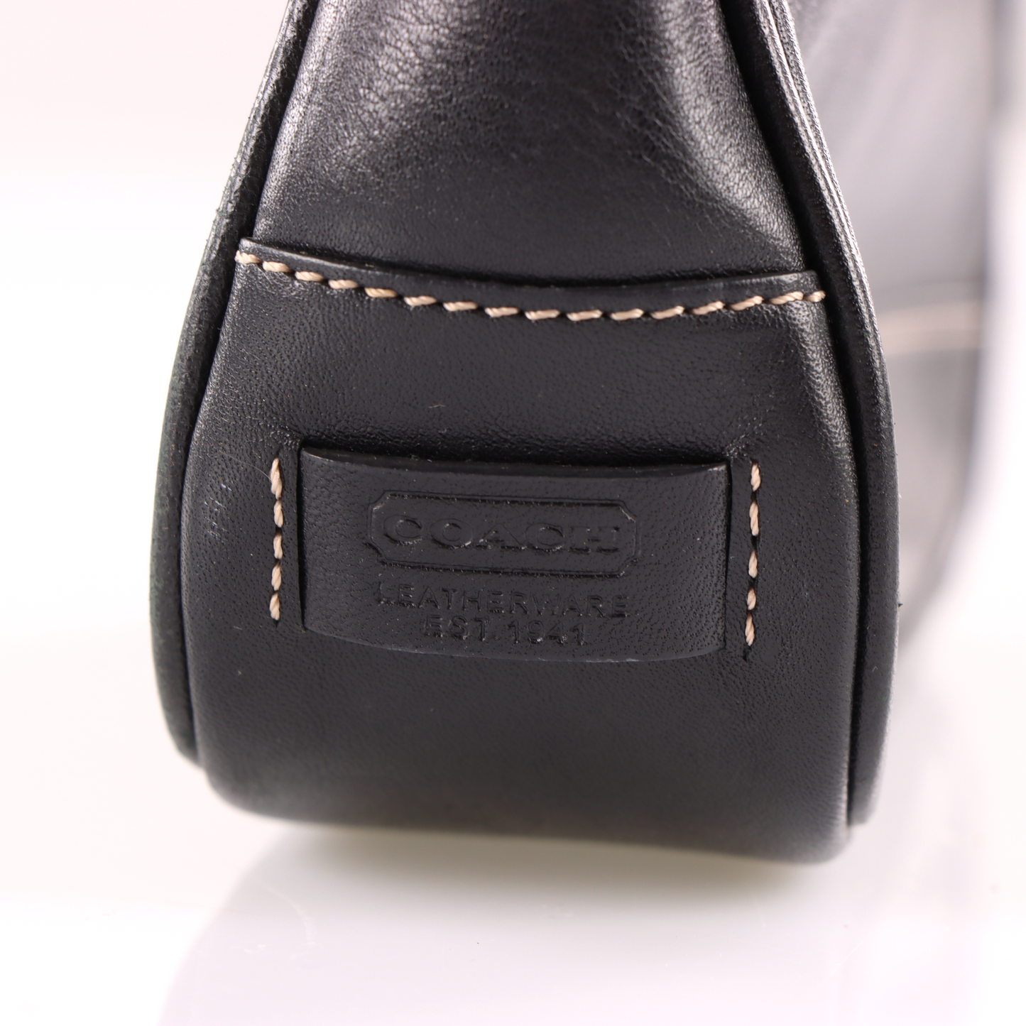 COACH 'Hampton Demi' 7785 Black Leather Mini Bag