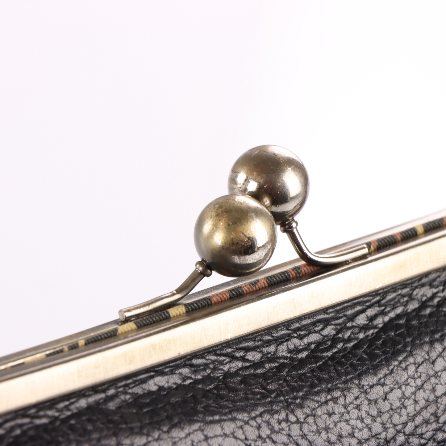 BETSEY JOHNSON 'Lotsa Luck' Black Leather Clasp Bag