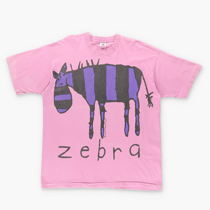 1994 Zebra "Bang On The Door" Pink USA Made Tee (XL)