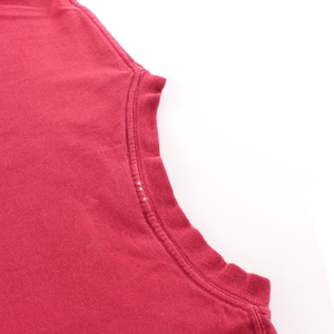 NIKE Red & White Embroidered Swoosh Logo T-Shirt (L)