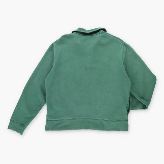 Vintage POLO RALPH LAUREN Sport Embroidered Green Quarter Zip Sweatshirt (L)