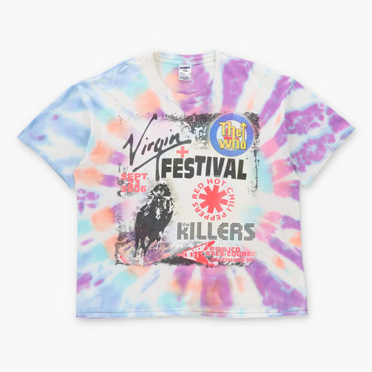 Vintage 2006 Virgin Music Festival Pimlico Baltimore Band Lineup Tie-Dye Tee (XL)