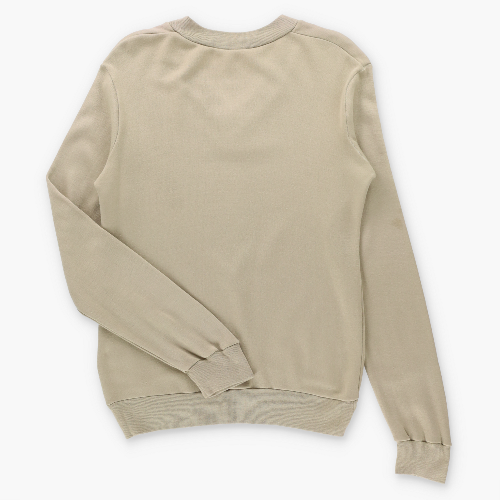 Vintage 80's ADIDAS Tan Embroidered Trefoil Logo V-Neck Sweatshirt (S) ***COCO Vintage Sole Melbourne