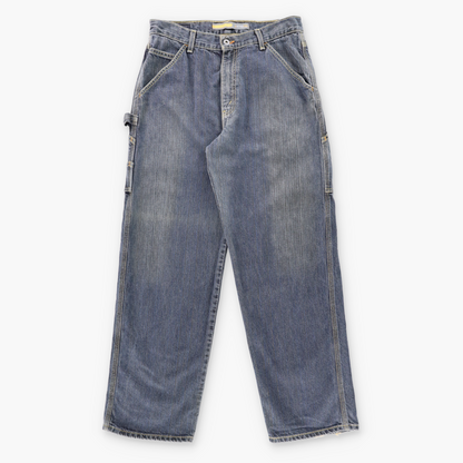 Vintage LEVI'S SILVERTAB Carpenter Back Strap Detail Grunge Denim Jeans (32x32) ***COCO Vintage Sole Melbourne