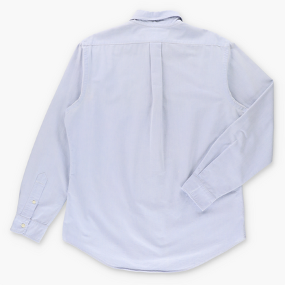 Vintage RALPH LAUREN 'Custom Fit' Embroidered Big Pony Light Blue Button Down Long Sleeve Oxford Shirt (L) ***COCO Vintage Sole Melbourne