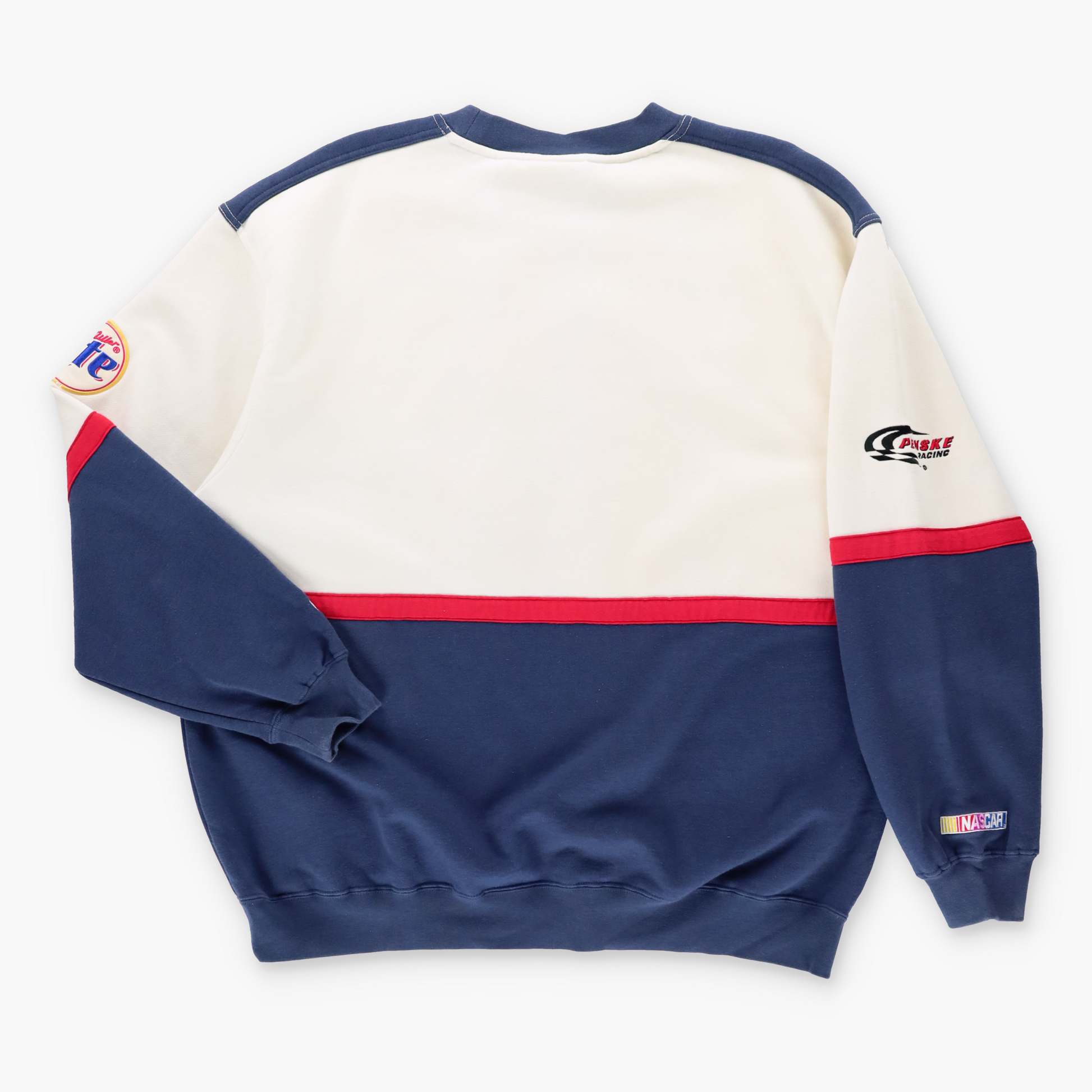 Vintage Signed Rusty Wallace NASCAR Racing x Miller Lite Embroidered Patch CHASE AUTHENTICS Sweatshirt (XL-XXL) ***COCO Vintage Sole Melbourne