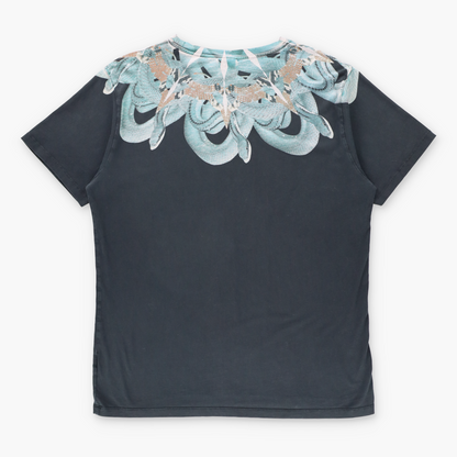 MARCELO BURLON Black & Green Intertwined Snakes Graphic T-Shirt (L) ***COCO Vintage Sole Melbourne