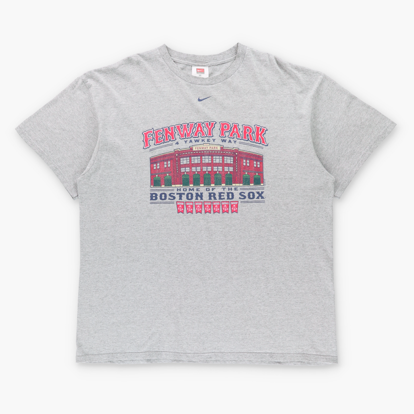 Vintage 2008 NIKE Team Boston Red Sox MLB Fenway Park Grey Baseball Tee (XXL) ***COCO Vintage Sole Melbourne