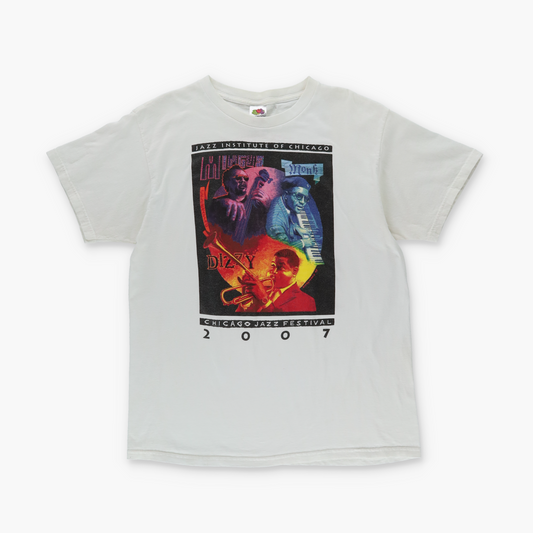 Y2K CHICAGO JAZZ FESTIVAL Colourful Music Band Tee (M-L)