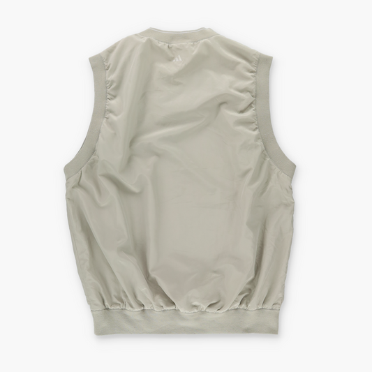 ADIDAS Embroidered Logo Beige & White Golf Vest (L)