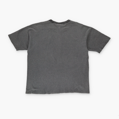 RON JON SURF SHOP Embroidered Corduroy Style Grey Stripe Tee (L)