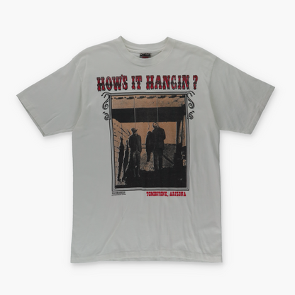 Tombstone Arizona 'How's it Hangin?' Wild West Graphic T-Shirt (M-L)