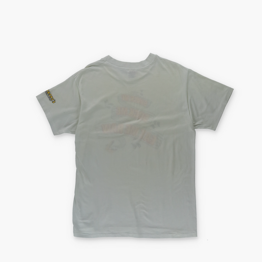 Fishbone's Greektown Detroit 'Shuck Me' Gag Oyster Restaurant 90s T-Shirt (S-M)