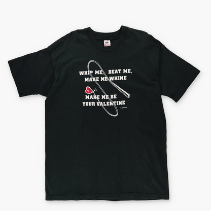 'USA Made' Valentines Day Whip Gag Funny Vintage Single Stitch T-Shirt (XL)