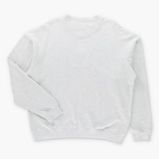 Vintage GANT Embroidered USA Flag Crest & Gold Spell Out Logo Light Grey Sweatshirt (L-XL) ***COCO Vintage Sole Melbourne