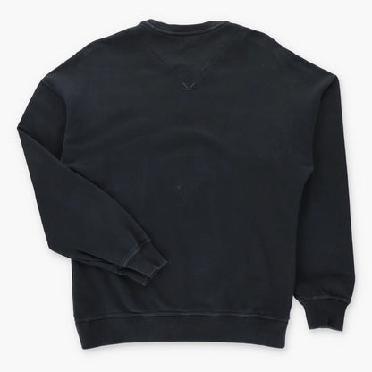 KENZO Embroidered Prowling Tigers & Spell Out Logo Black Sweatshirt (S-M) ***COCO Vintage Sole Melbourne