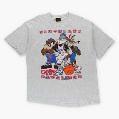 Vintage 1993 Cleveland Cavs NBA x Looney Tunes Single T-Shirt USA Made (XL)