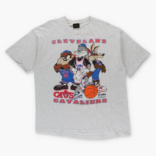 Vintage 1993 Cleveland Cavs NBA x Looney Tunes Single T-Shirt USA Made (XL)