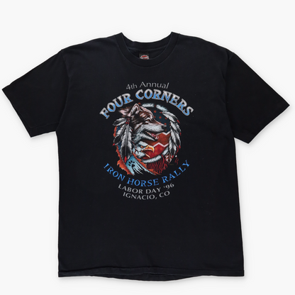 HARLEY DAVIDSON Colorado Wolf Eagle Graphic 'Labor Day 1996' T-Shirt (XL)
