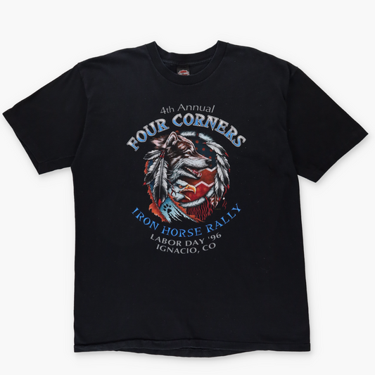 HARLEY DAVIDSON Colorado Wolf Eagle Graphic 'Labor Day 1996' T-Shirt (XL)