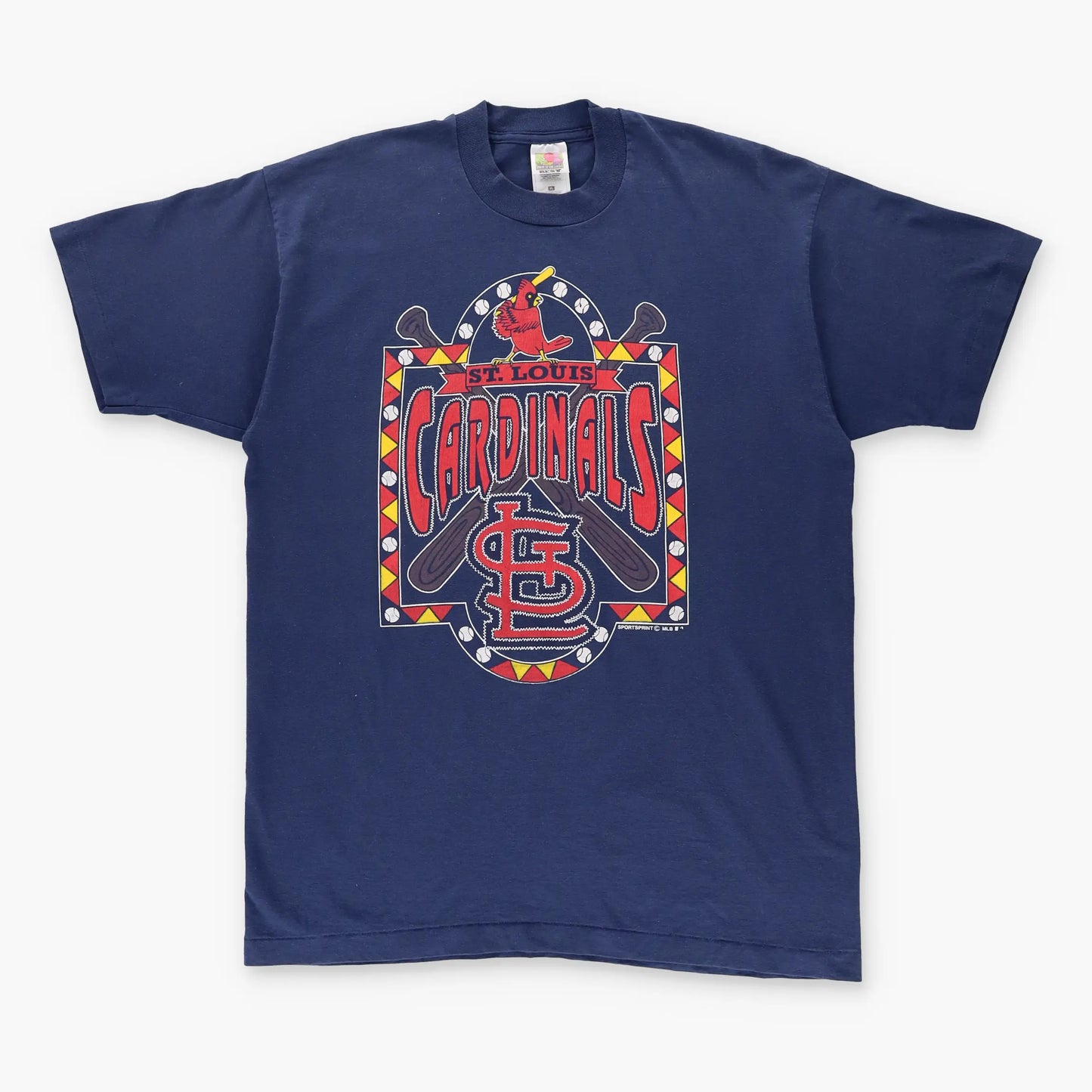 CARDINALS MLB Single Stitch 50/50 Navy Baseball T Shirt (XL) - Vintage Sole Melbourne