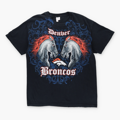 DENVER BRONCOS NFL Face Off Animal Football Tee (L)