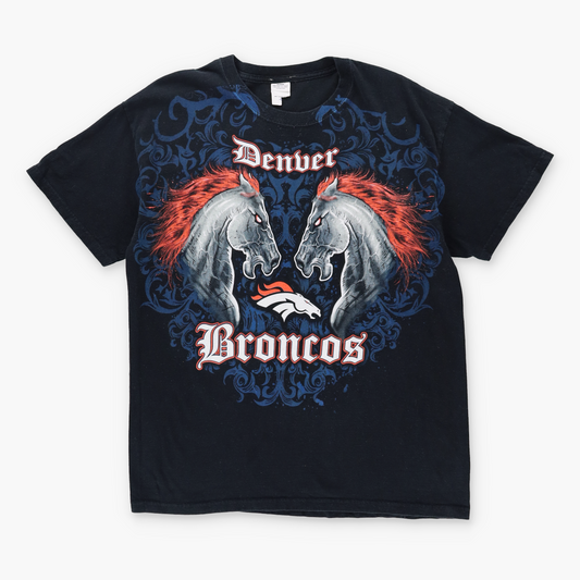DENVER BRONCOS NFL Face Off Animal Football Tee (L)