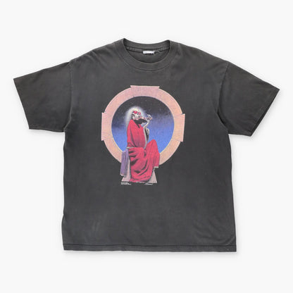 1994 THE GRATEFUL DEAD 'Blue For Allah' Album Cover Skeleton Violin Black Tee (XL) - Vintage Sole Melbourne