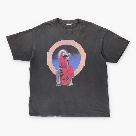 1994 THE GRATEFUL DEAD 'Blue For Allah' Album Cover Skeleton Violin Black Tee (XL)